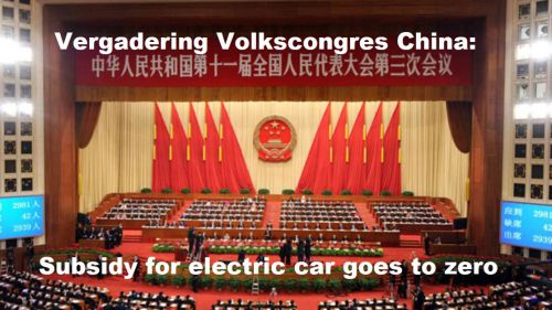China: Subsidie voor auto’s op een batterij gaat in 2020 naar nul