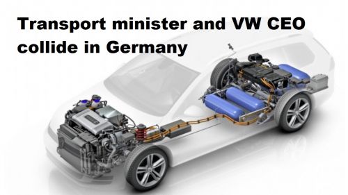 Duitsland: Minister en VW-baas botsen over batterij en waterstof
