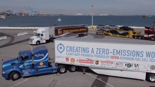Tien nieuwe vrachtauto’s op waterstof voor Californië