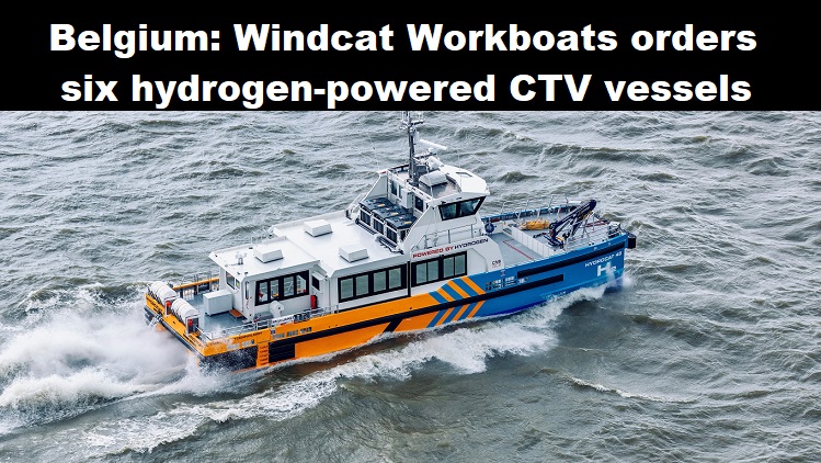 België: Windcat Workboats bestelt zes CTV-schepen op waterstof