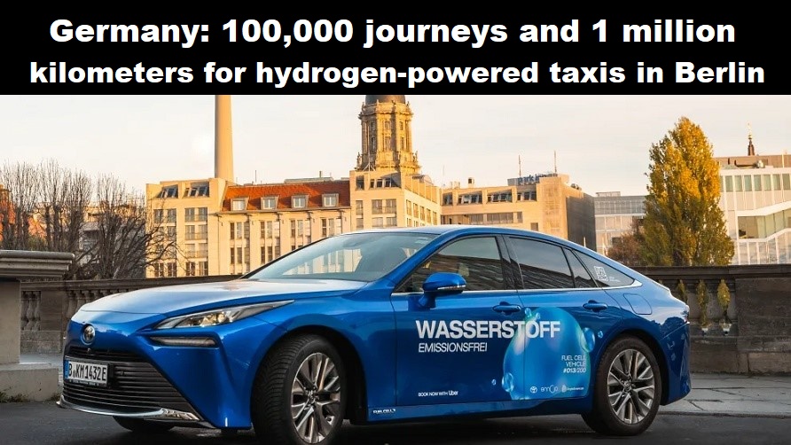 Berlijn Taxi 1 miljoen waterstof