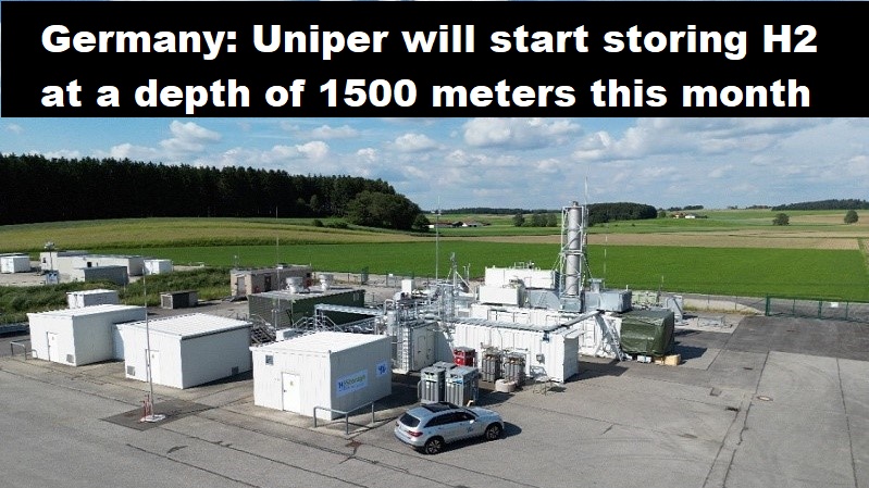 Bierwang Uniper waterstof opslag