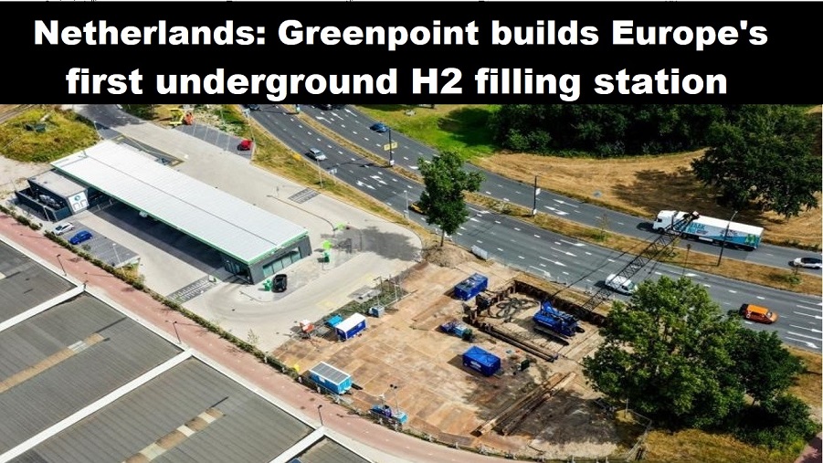 Nederland: Greenpoint bouwt eerste ondergrondse H2-tankstation van Europa