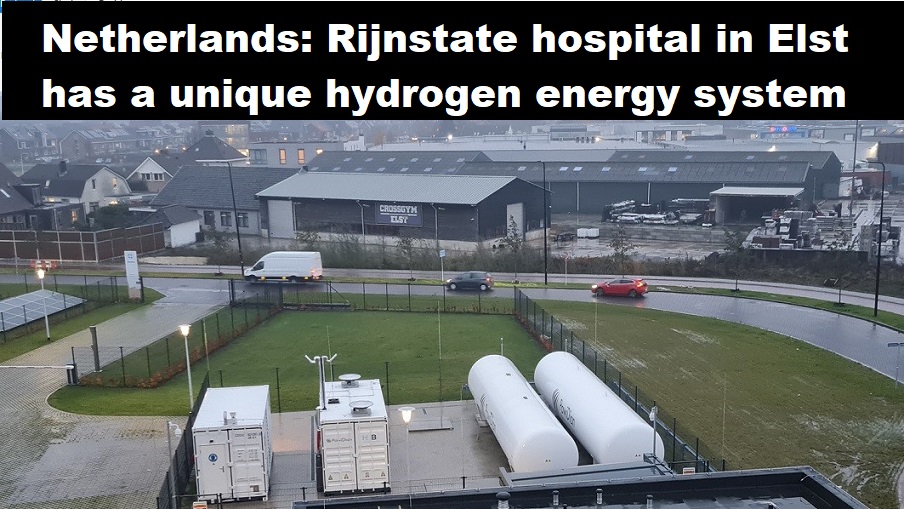 Nederland: ziekenhuis Rijnstate in Elst heeft uniek energiesysteem op waterstof
