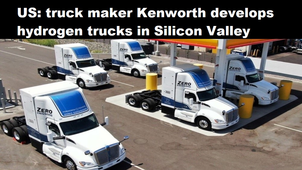 VS: vrachtautofabrikant Kenworth ontwikkelt waterstoftrucks in Silicon Valley