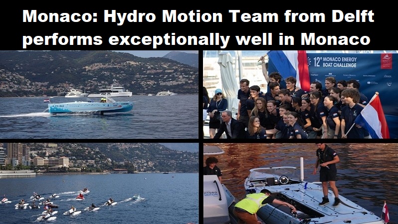 Monaco: Hydro Motion Team uit Delft presteert uitzonderlijk goed in Monaco