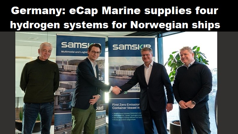 Duitsland: eCap Marine levert vier waterstofsystemen voor Noorse schepen