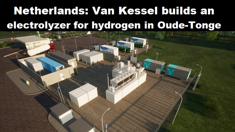 Oude tonge van kessel waterstof