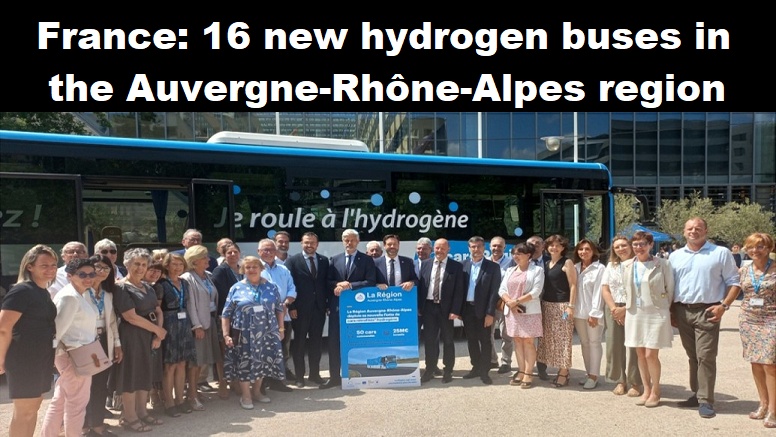 Frankrijk: 16 nieuwe waterstofbussen in de regio Auvergne-Rhône-Alpes