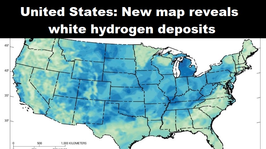 USA witte waterstof kaart 