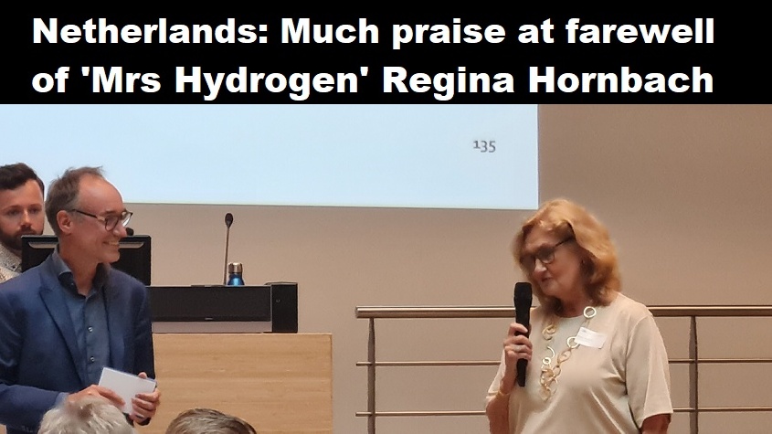 Nederland: veel lof bij afscheid van ‘mevrouw waterstof’ Regina Hornbach