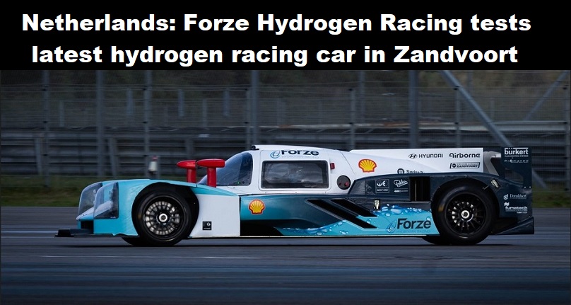 Nederland: Forze Hydrogen Racingteam test nieuwste raceauto op waterstof in Zandvoort