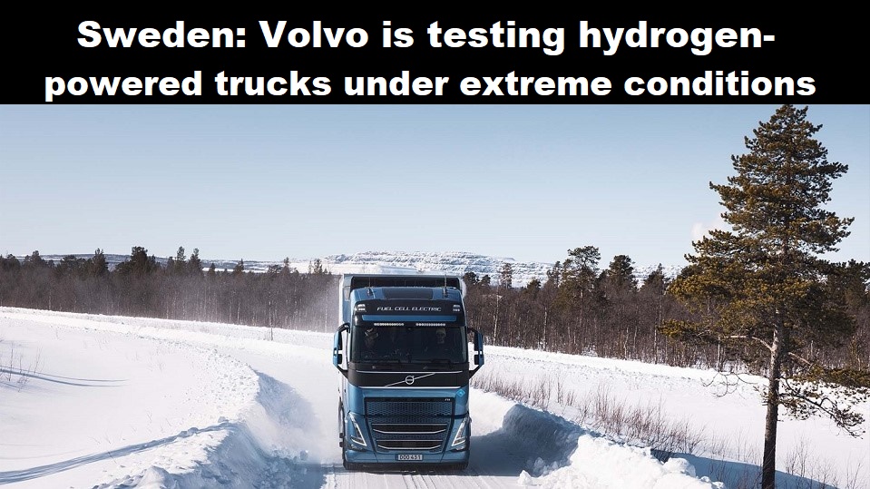 Zweden Volvo test waterstof truck