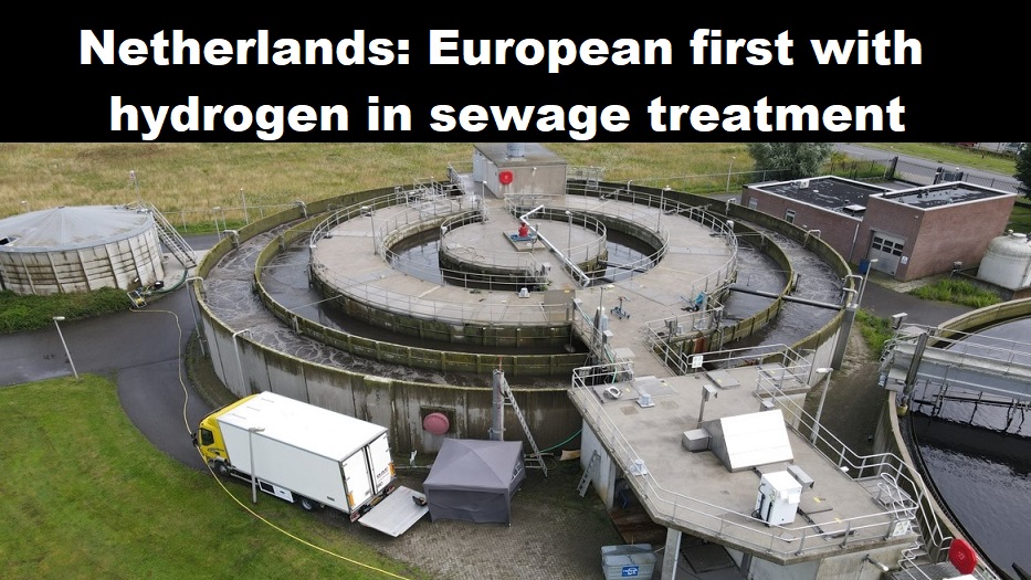 Nederland: Europese primeur met waterstof bij rioolwaterzuivering