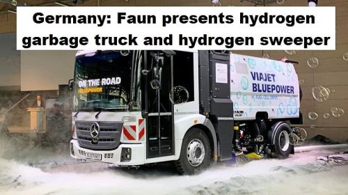Duitsland: Faun presenteert vuilniswagen en veegauto op waterstof
