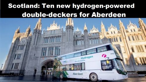 Schotland: tien nieuwe dubbeldekkers op waterstof voor Aberdeen