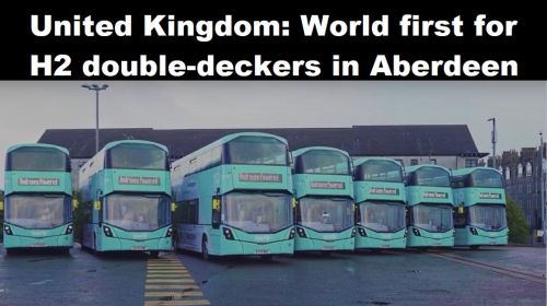 Verenigd Koninkrijk: wereldprimeur voor H2-dubbeldekkers in Aberdeen