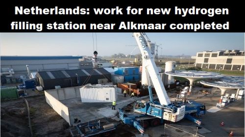 Nederland: werkzaamheden voor nieuw waterstoftankstation bij Alkmaar afgerond