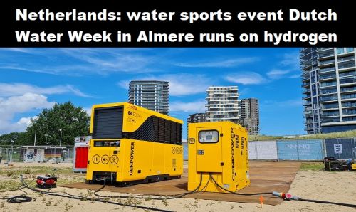 Nederland: watersportevent Dutch Water Week in Almere draait op waterstof