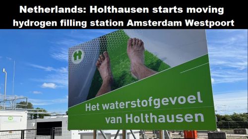 Nederland: Holthausen start met verhuizing waterstoftankstation Amsterdam Westpoort