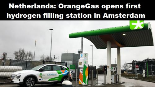Nederland: OrangeGas opent eerste waterstoftankstation van Amsterdam