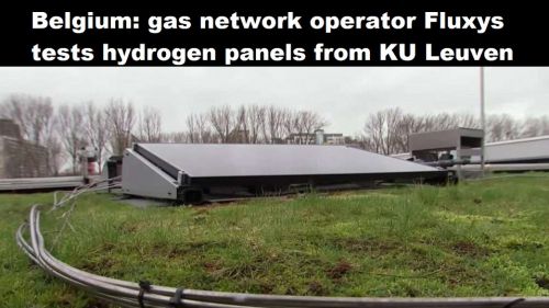België: gasnetbeheerder Fluxys test waterstofpanelen van KU Leuven