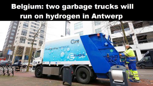 België: twee vuilniswagens op waterstof gaan rijden in Antwerpen
