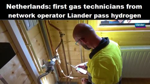 Nederland: eerste gasmonteurs van netbeheerder Liander geslaagd voor waterstof