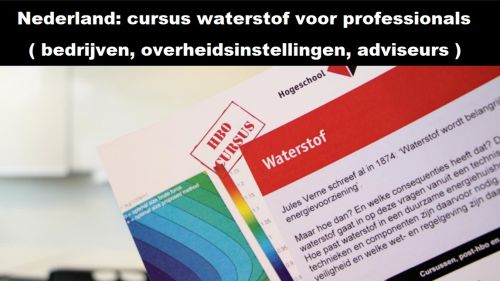 Nederland: cursus waterstof voor professionals