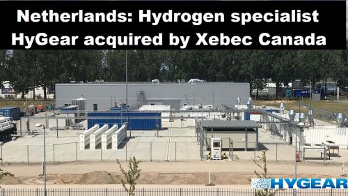 Nederland: waterstofspecialist HyGear overgenomen door Xebec Canada