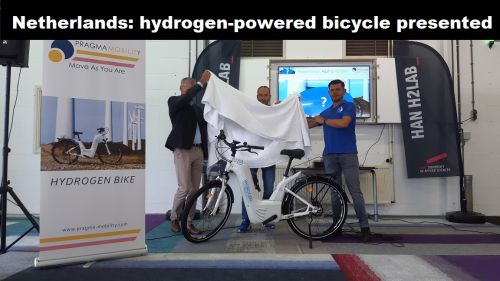 Nederland: eerste fiets op waterstof gepresenteerd