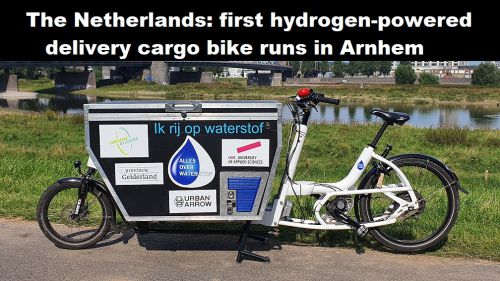 Nederland: eerste bezorg-bakfiets op waterstof rijdt in Arnhem