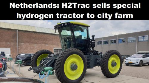 Nederland: H2Trac verkoopt bijzondere trekker op waterstof aan stadsboerderij