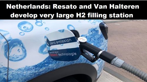 Nederland : Resato en Van Halteren ontwikkelen zeer groot H2-tankstation