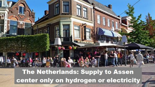 Nederland: Bevoorrading centrum Assen alleen nog op waterstof of elektriciteit