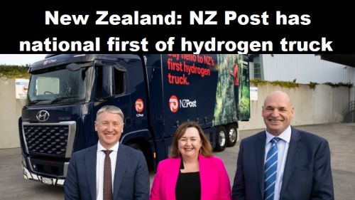 Nieuw-Zeeland: NZ Post heeft landelijke primeur van waterstof-truck