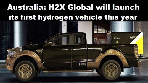 Australië: H2X Global komt nog dit jaar met eerste waterstofvoertuig