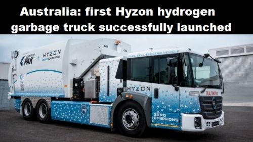 Australië: eerste Hyzon vuilniswagen op waterstof succesvol van start