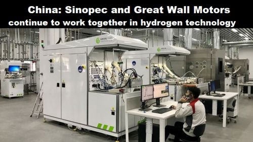 China: Sinopec en Great Wall Motors samen verder in waterstoftechnologie