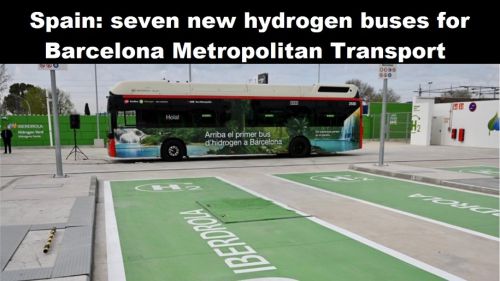 Spanje: zeven nieuwe waterstofbussen voor Barcelona Metropolitan Transport
