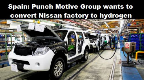 Spanje: Punch Motive Group wil Nissanfabriek ombouwen naar waterstof