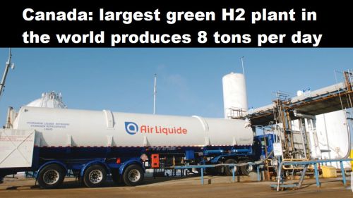 Canada: grootste groene H2-fabriek ter wereld produceert 8 ton per dag