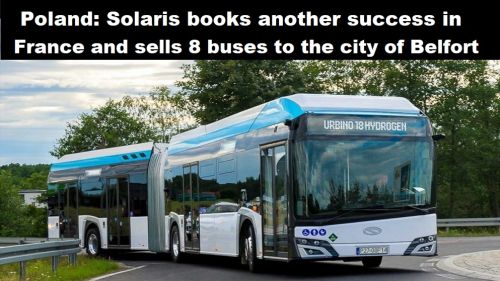 Frankrijk: Solaris boekt opnieuw succes in Frankrijk en verkoop 8 bussen aan de stad Belfort