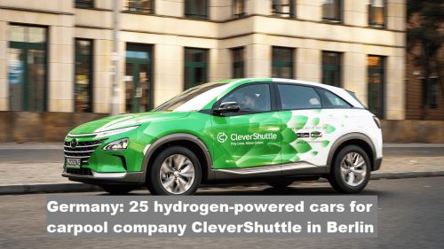 Duitsland: 25 auto’s op waterstof voor carpoolbedrijf CleverShuttle in Berlijn