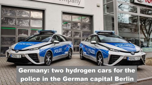 Duitsland: twee waterstofauto’s voor de politie in Duitse hoofdstad Berlijn