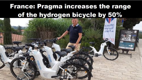 Frankrijk: Pragma verhoogt de actieradius van de waterstoffiets met 50%
