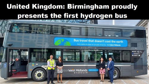 Verenigd Koninkrijk: Birmingham presenteert vol trots de eerste waterstofbus
