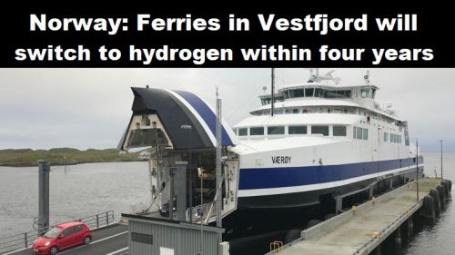 Noorwegen: veerboten in Vestfjord binnen vier jaar over op waterstof