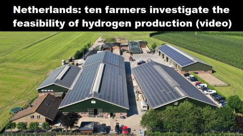 Nederland: tien boeren onderzoeken de haalbaarheid van waterstofproductie (video)