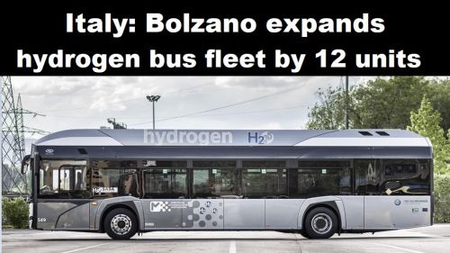 Italië: Bolzano breidt vloot van waterstofbussen uit met 12 exemplaren